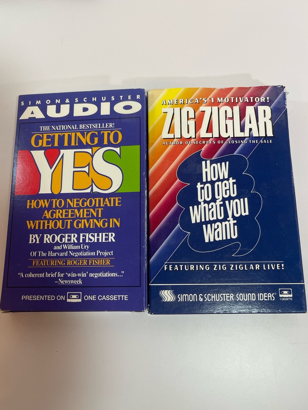 Zig Ziglar How To Get What You Want & Getting To YES By R. Fisher Cassettes VTG
